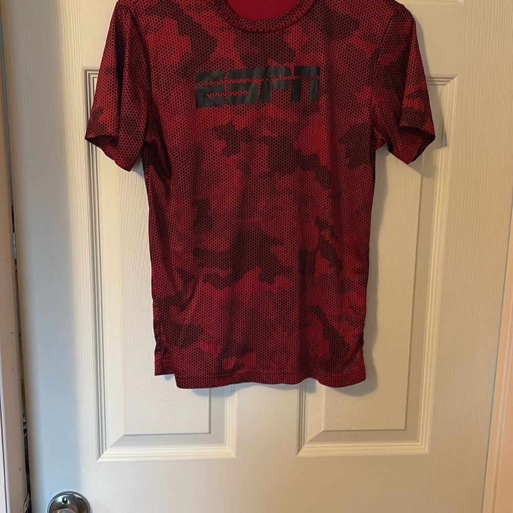 Red and Black polyester tee shirt (Boys)